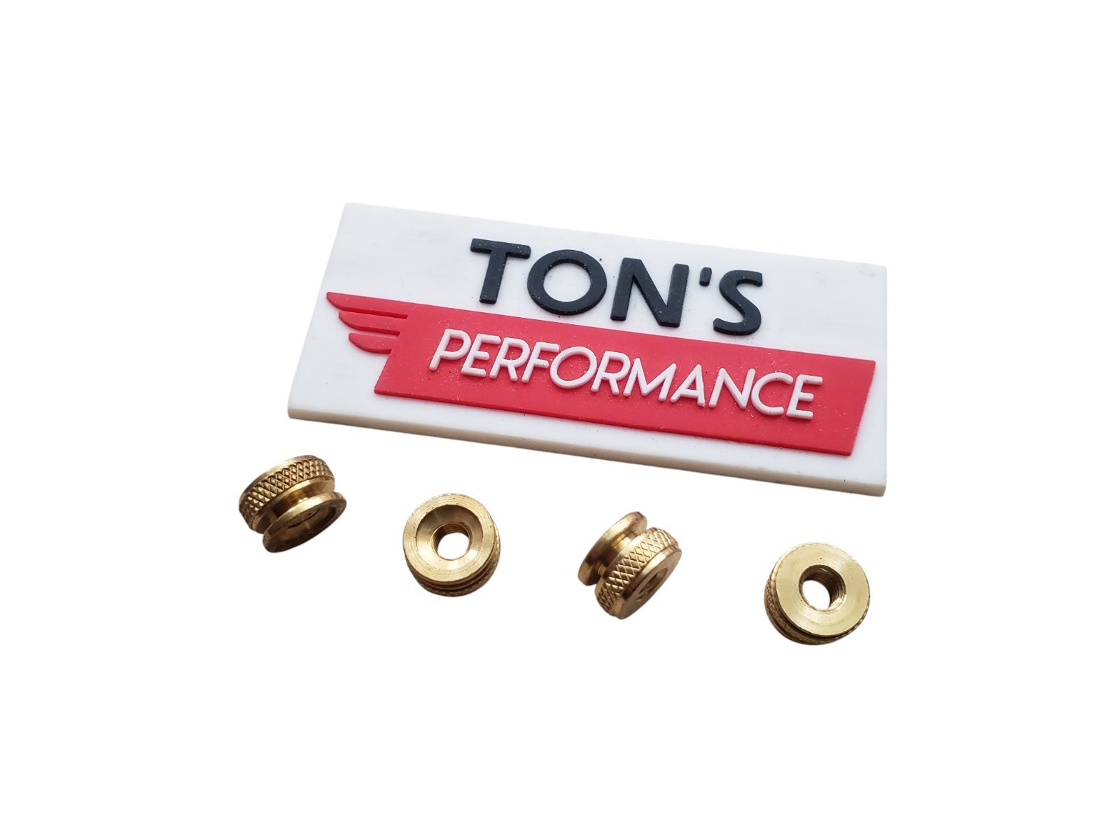 (4) Metric 4mm M4 Old Style Replacement Brass Thumb Nuts Spark Plugs Plug Nut