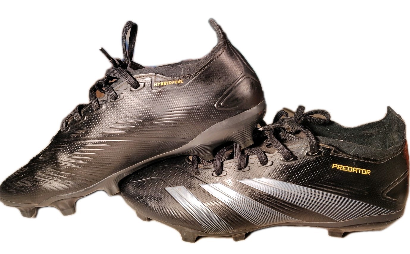 Adidas Predator League Firm Ground soccer cleats inCore Black/Carbon/Gold Metal