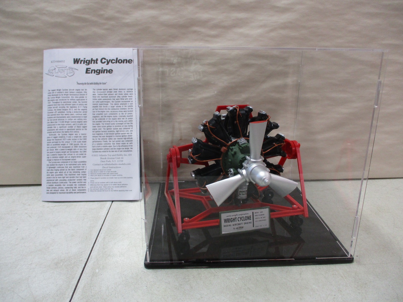 Atlantis Wright Cyclone Engine Model