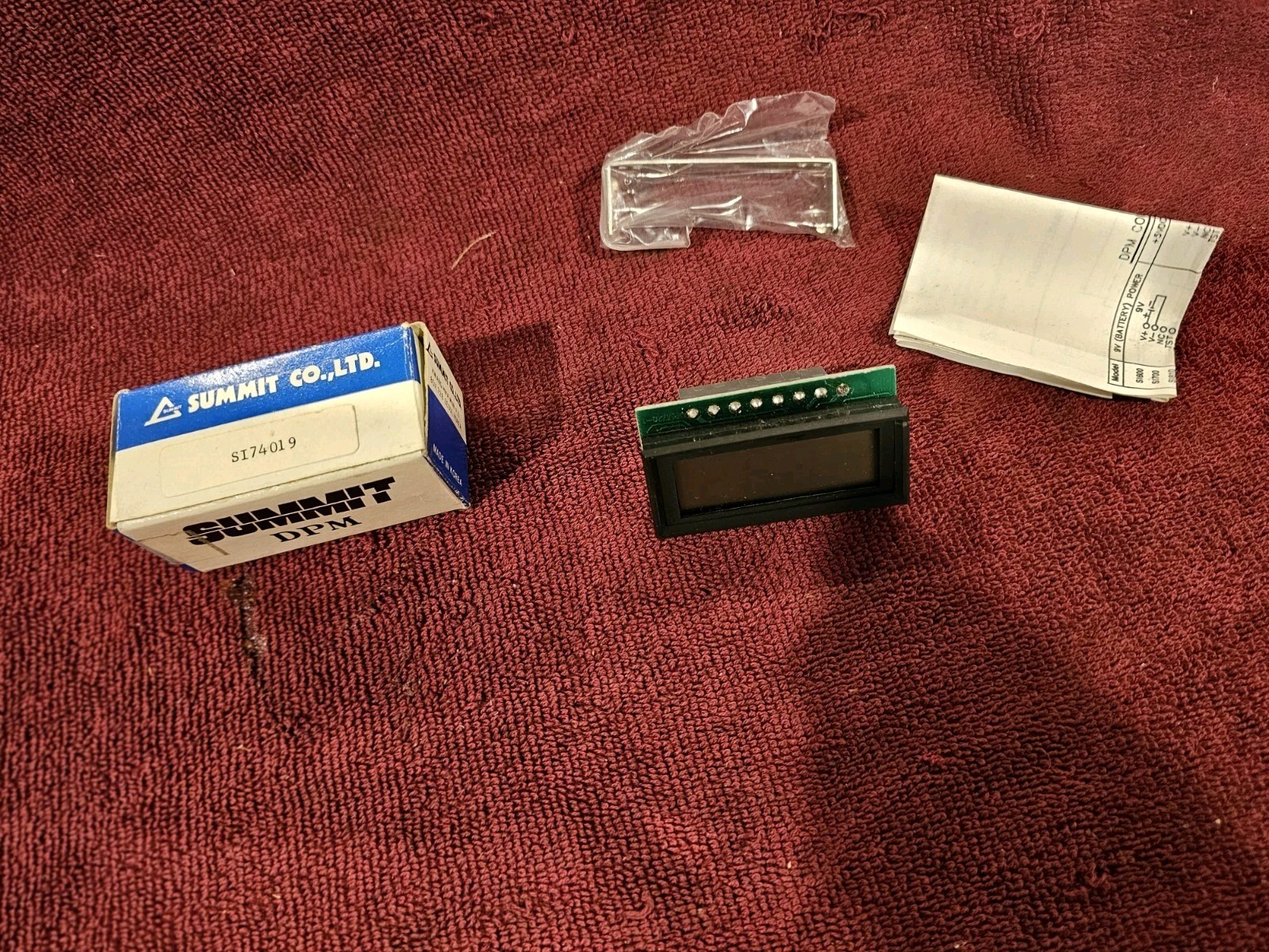 Summit S174019, I" x 2-7/16" Digital Panel Meter