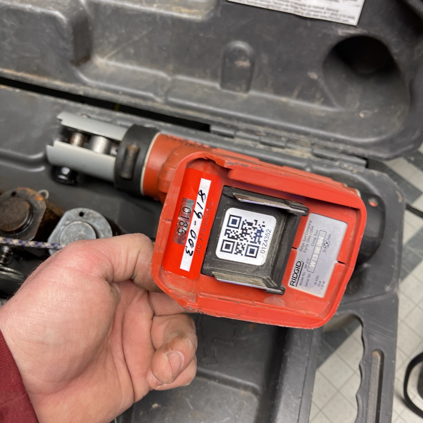 Ridgid RP 210 press frame (xt15