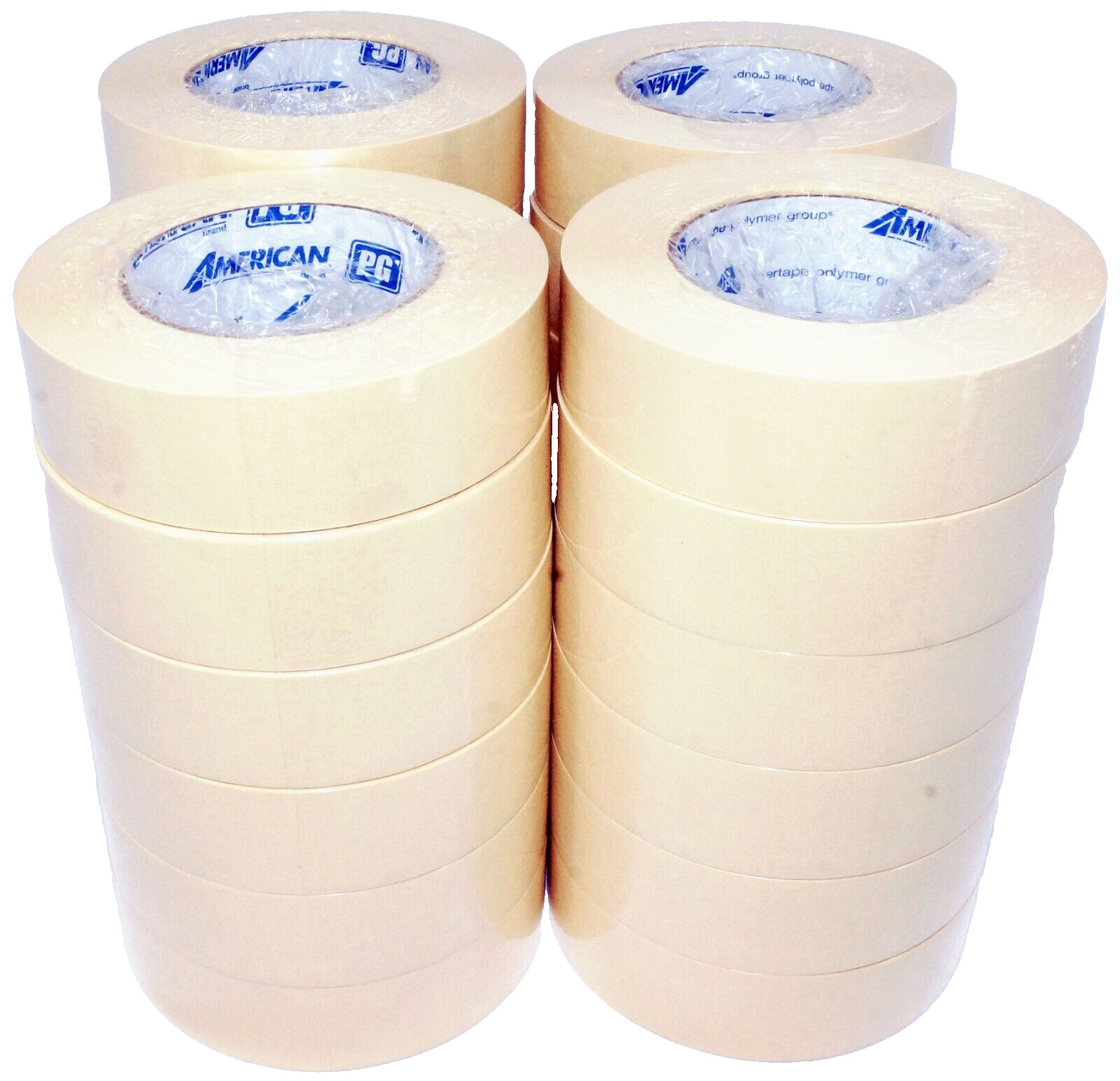Case of 24 1.5" Premium Grade Automotive Masking Tan Tape American IPG