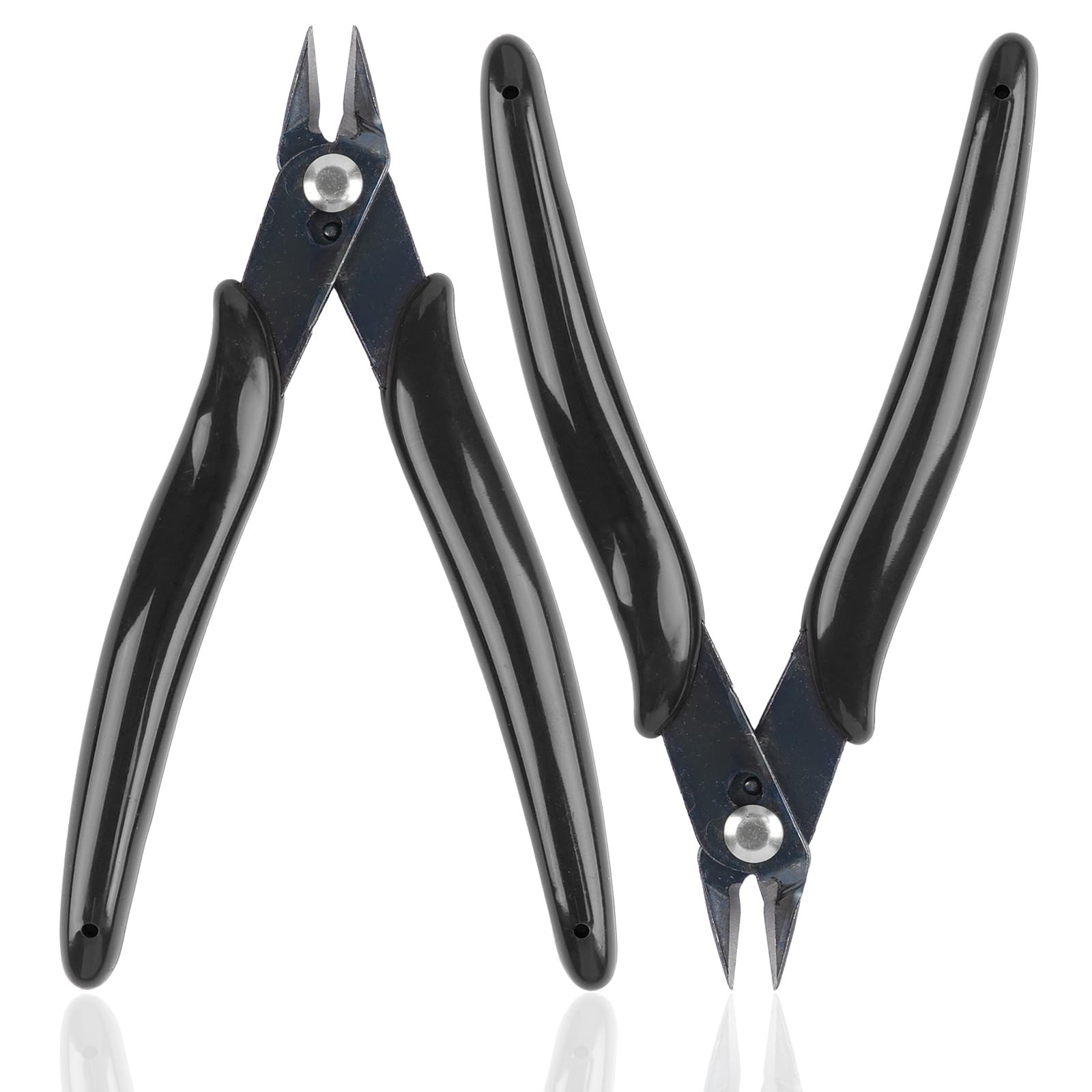 Micro Wire Cutters 5 Inch Flush Pliers Diagonal Side Nippers for Electronics