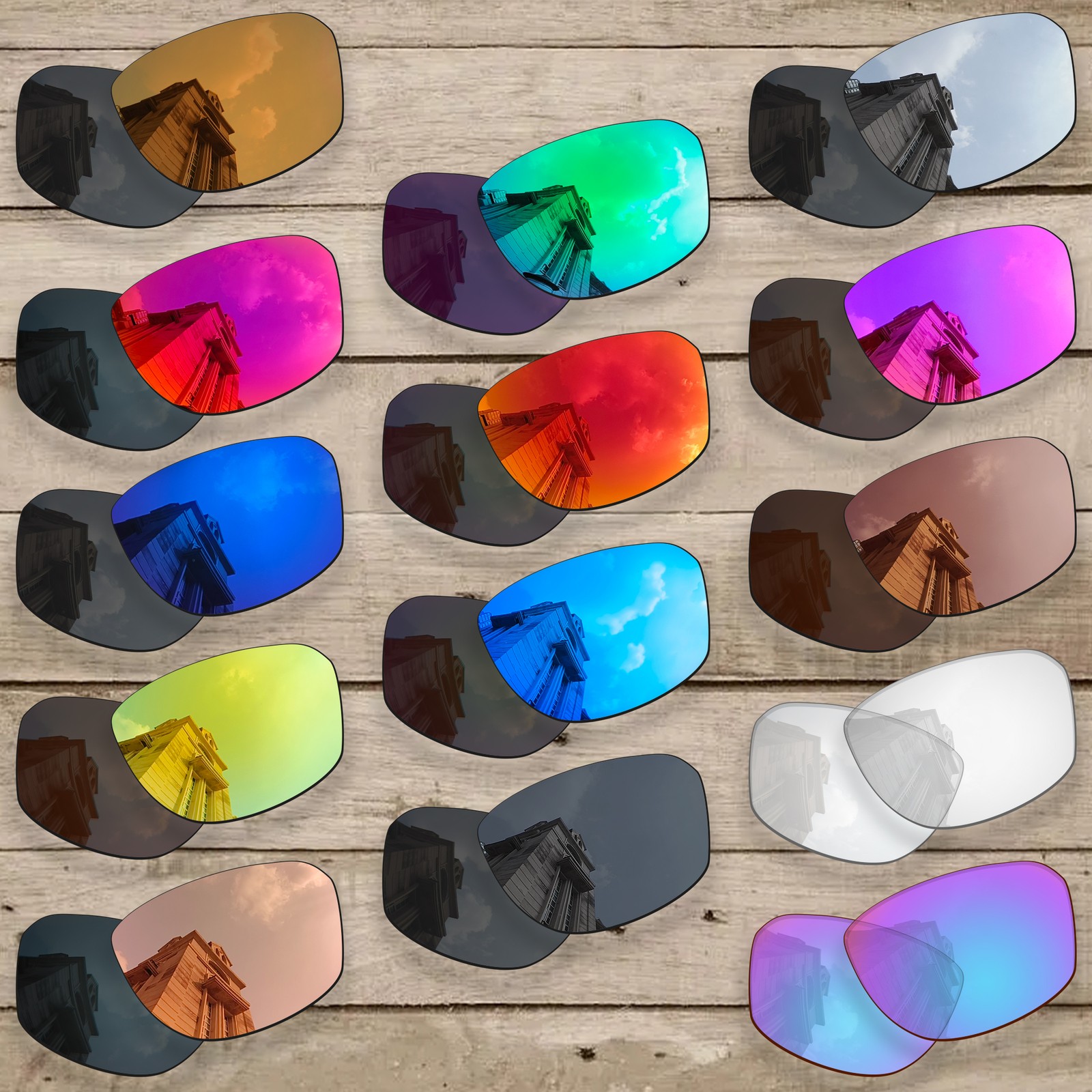 hdhut Anti-Scratch Polarized Replacement Lenses for-Oakley Split Shot OO9416