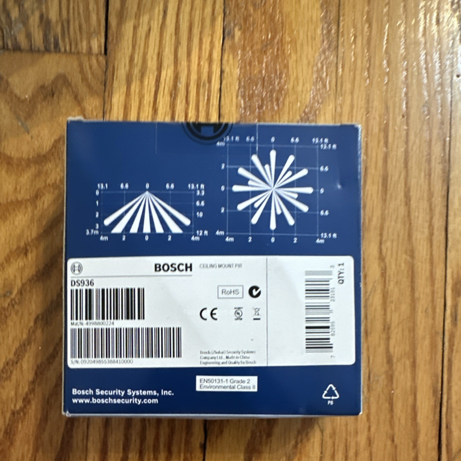 Bosch DS936 Low Profile Panoramic Passive Infrared Motion Detector