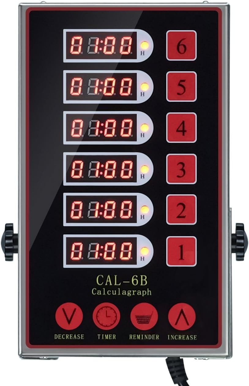 Precision Kitchen Timers For Cooking – 6 Channel Commercial Kitchen Timer Restau