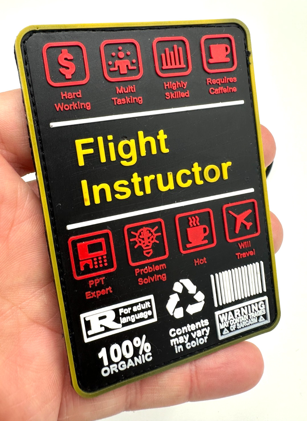 FLIGHT INSTRUCTOR /CESSNA INSTRUCTOR BUNDLE - HIGH QUALITY PVC PATCH