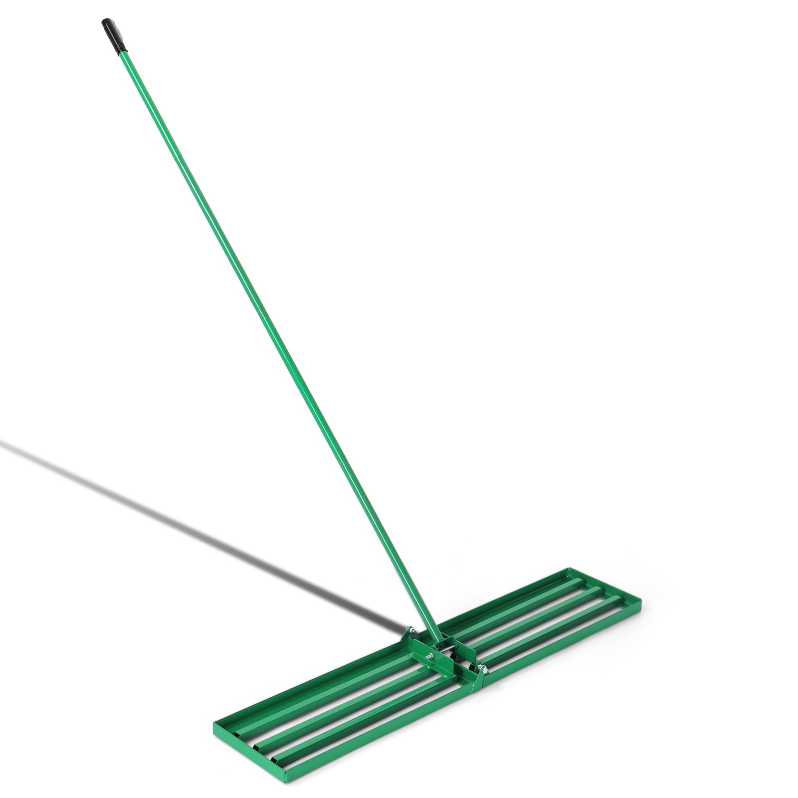 Lawn Leveling Rake Level Lawn Tool with 78" Steel Extended Handle Green US