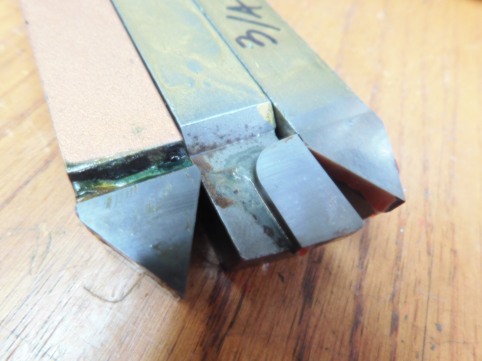 3 Different pcs SUPER USA Carbide Brazed 3/4" Square Lathe Tool Bits