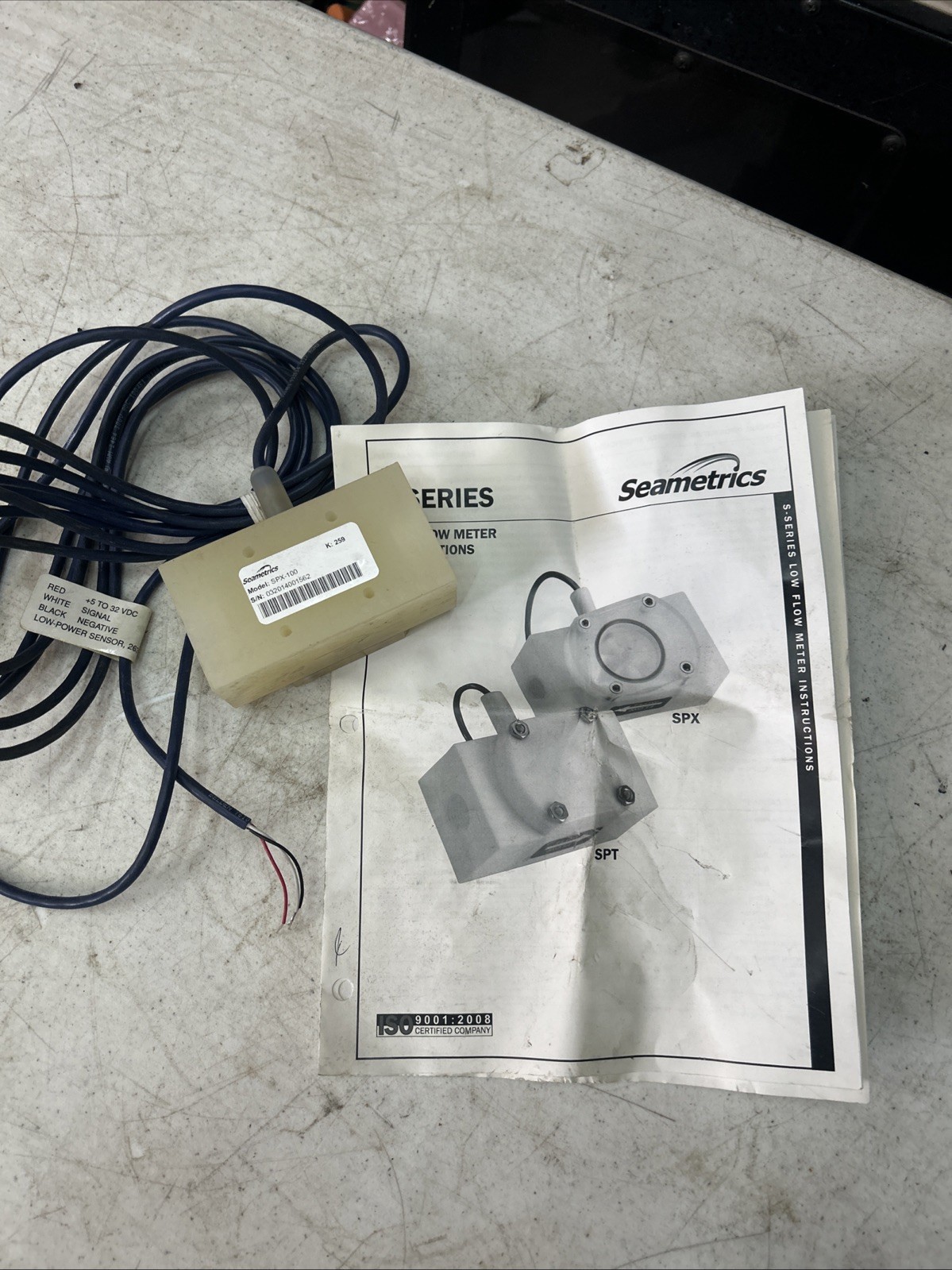 SEAMETRICS SPX-100 LOW FLOW METER 1" NPT