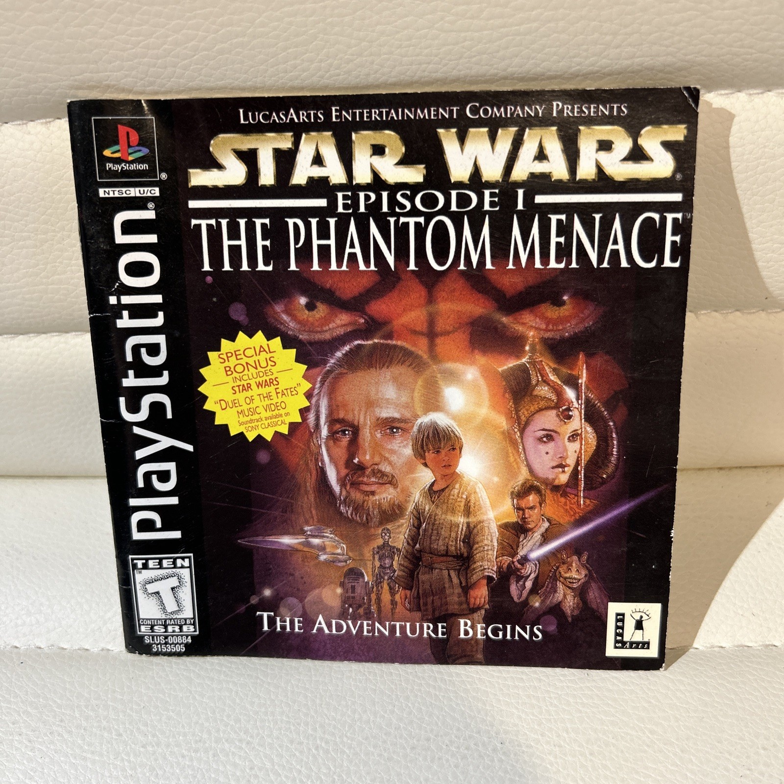 Star Wars Ep. 1 Phantom Menace Instruction Booklet ONLY (Playstation) Manual
