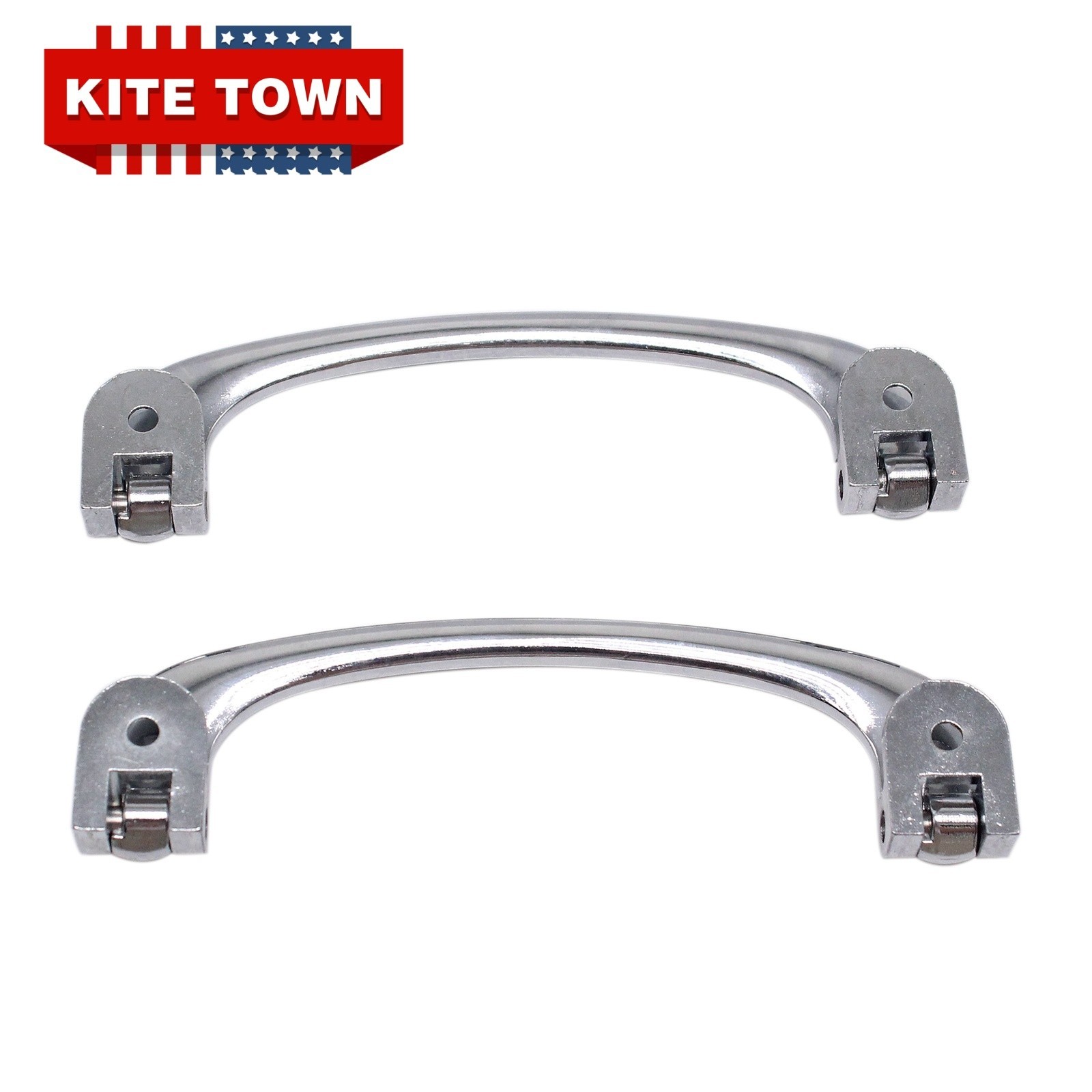 Chrome Interior Door Pull Handle Pair Universal For Classic Cars Tudor