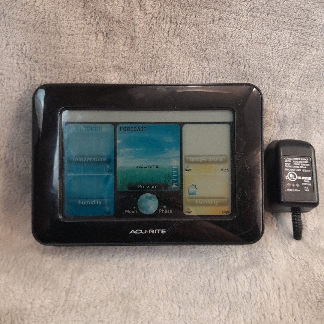 Acurite Indoor/Outdoor Color LCD Weather Station 02077-RX-Sceen Only No Probe