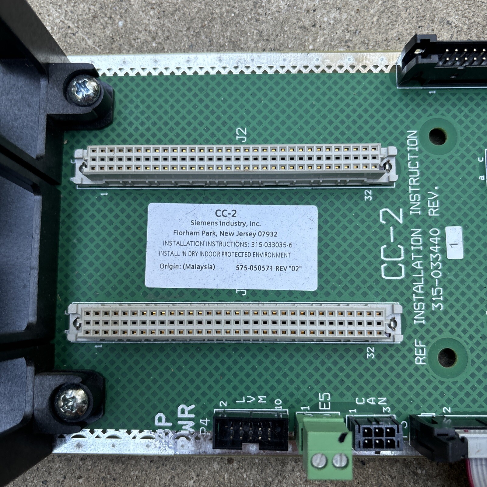 SIEMENS CC-2 Module Cardcage Pkg - Card Cage 2 Slots