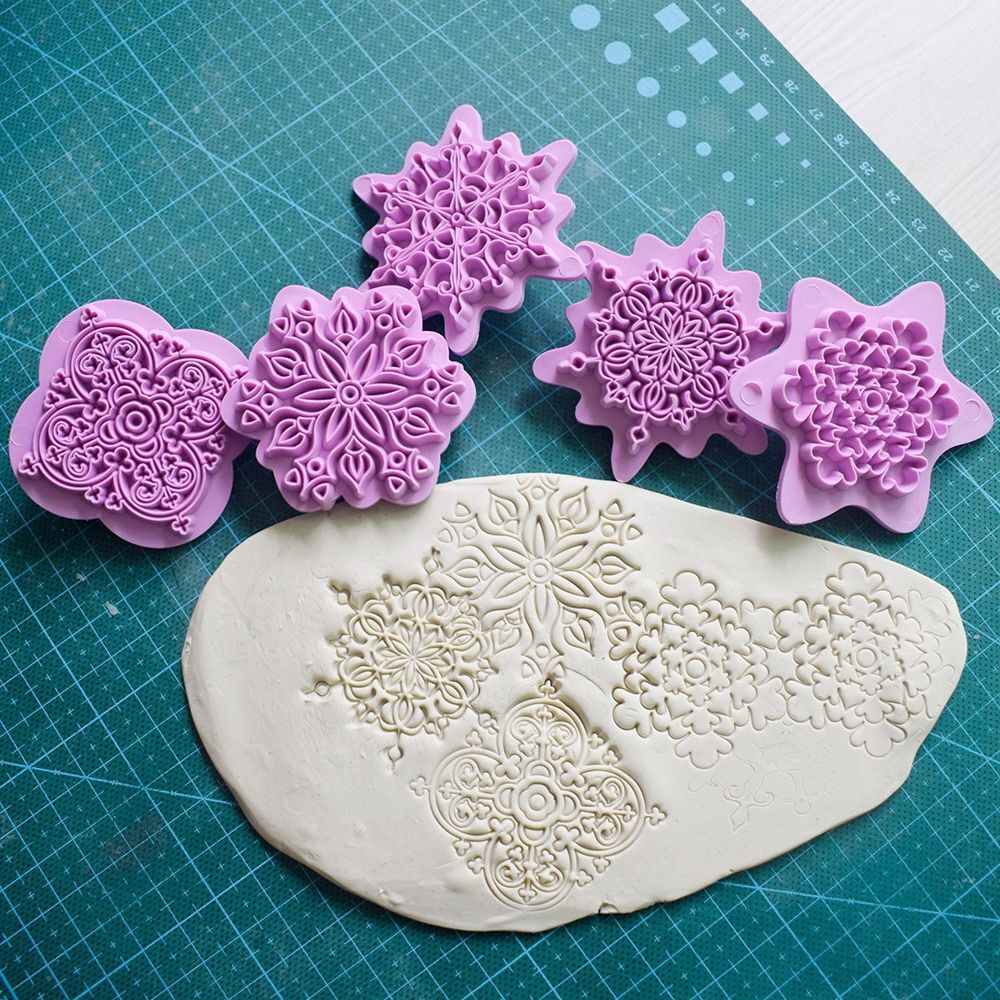 Mandala Dotting Tools Embossing Stamp Pottery Sculpting DIY Decorating Supplies