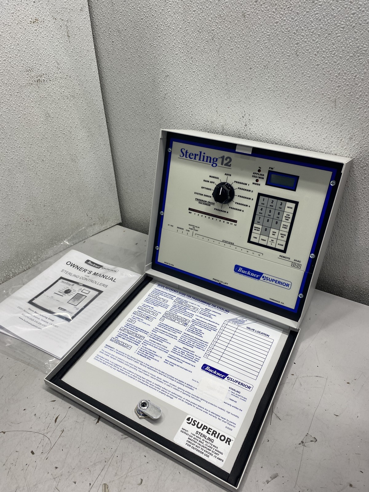 Superior Controls Sterling Irrigation and Sprinkling System Controller Model 12
