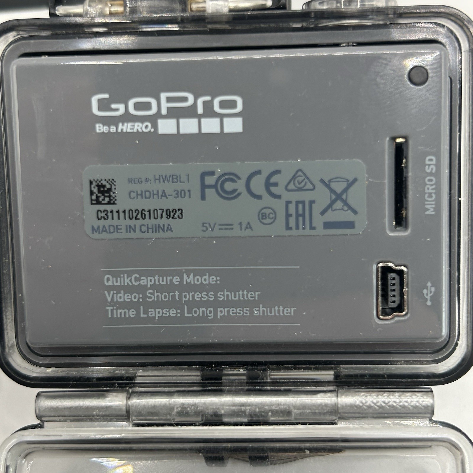 GoPro Hero CHDHA-301 Action Camera pre-owned