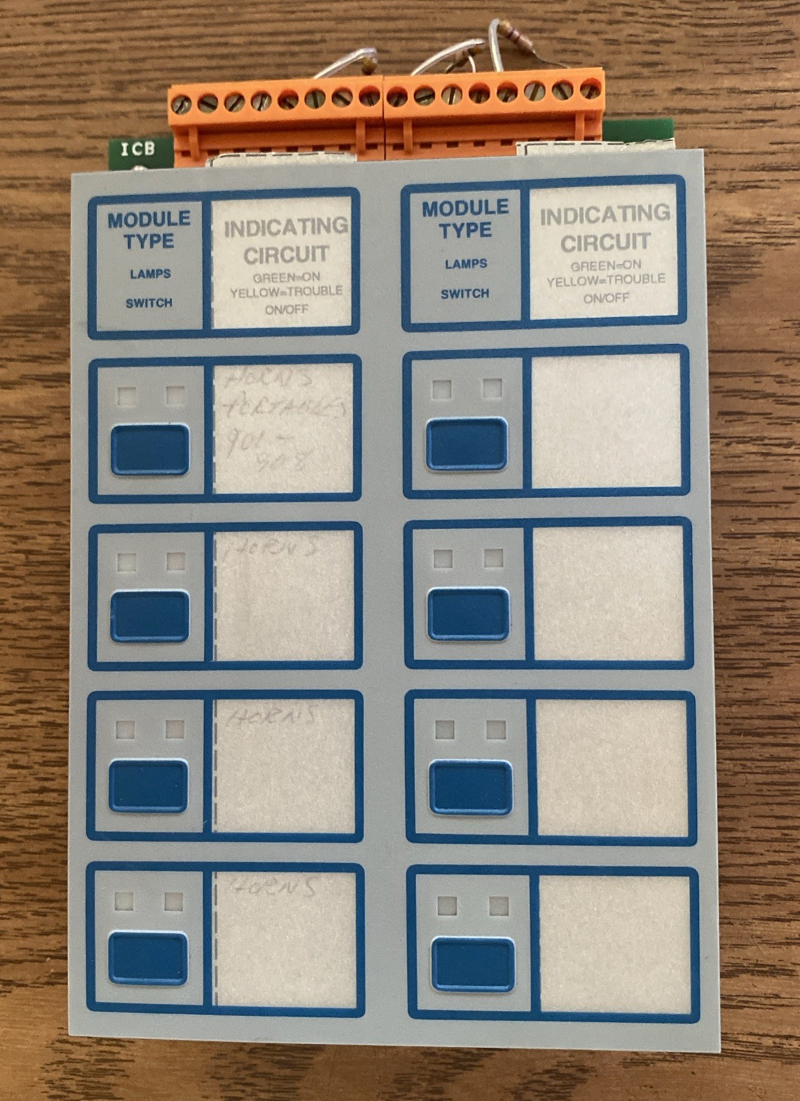 NOTIFIER ICM-4 INDICATING CONTROL MODULE FIRE ALARM BOARD