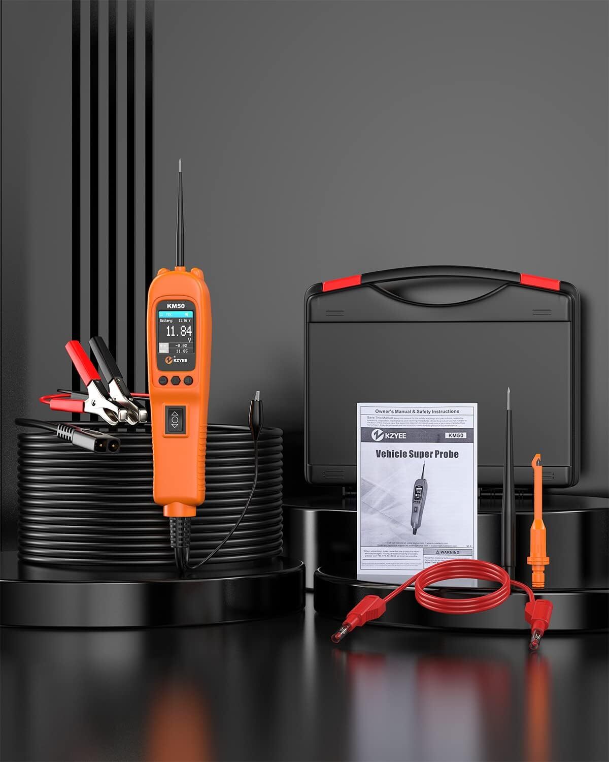 KM50 PowerScan 12/24V Electrical System Diagnosis Test Light Circuit Tester Tool