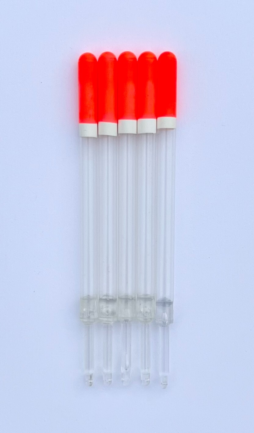 Ultra Fishing Clear Carp Wagglers Floats 4" (10cm) 3 No1 British Made