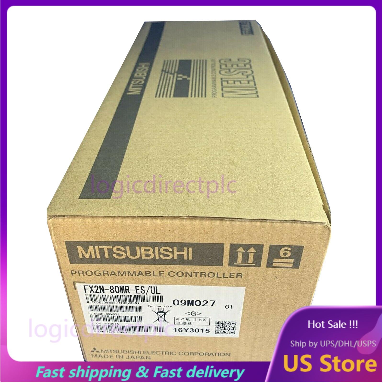 Mitsubishi Melsec FX2N-80MR-ES/UL Programmable Logic Controller NEW  US Free TAX