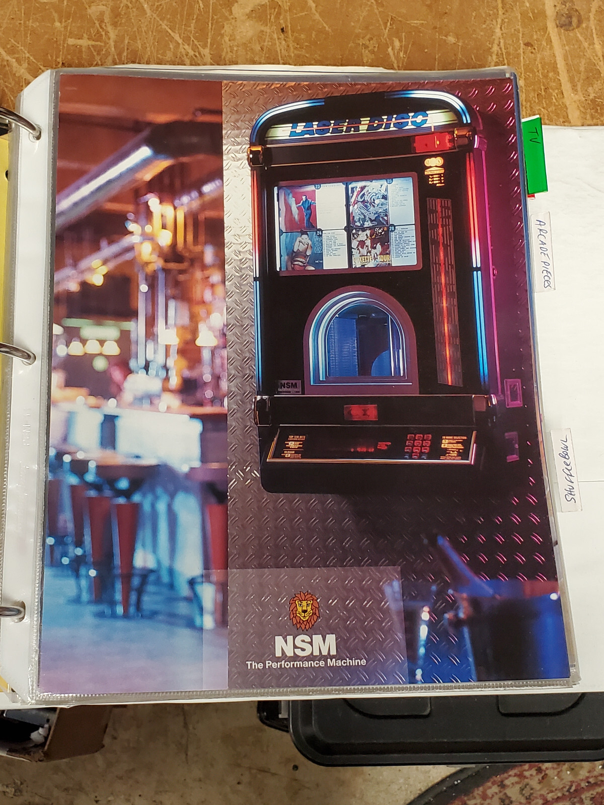 NSM HYPERBEAM CD JUXEBOX flyer- good original 8 by 11 inches