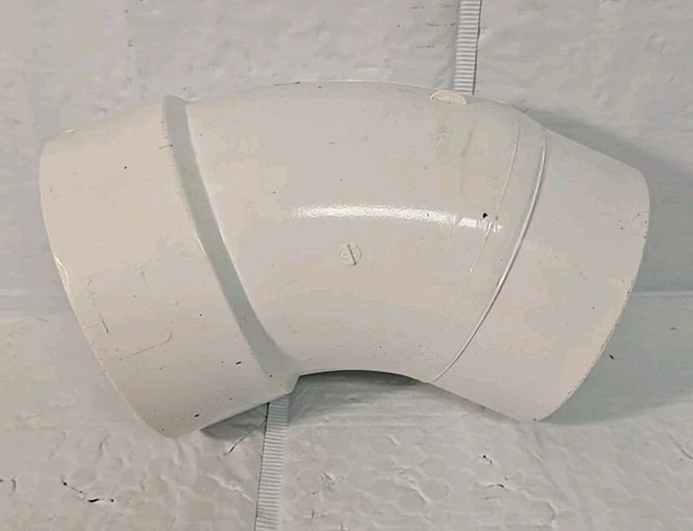 Nibco 45 Degree Elbow Pipe Fitting PVC DWV White 2" 4806-2