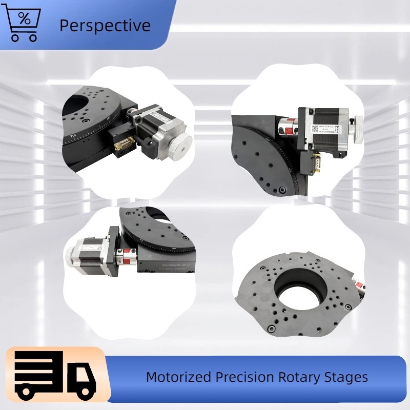 DC24V 2-Phase Motorized Precision Rotary Stages Lab Rotary Stages 180:1