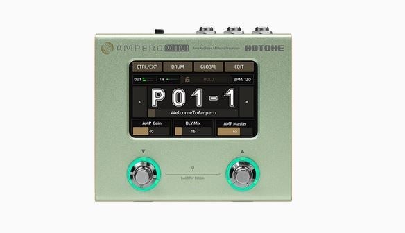 Hotone MP-50 Ultra-Compact Amp Modeler/Multi-Effects Pedal, Touchscreen MATCHA