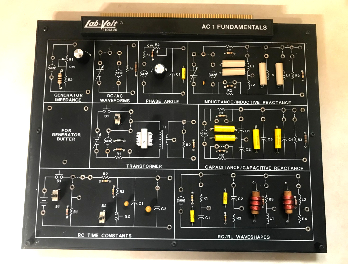 LAB-VOLT 91003-20 AC Fundamentals 1 Device Board