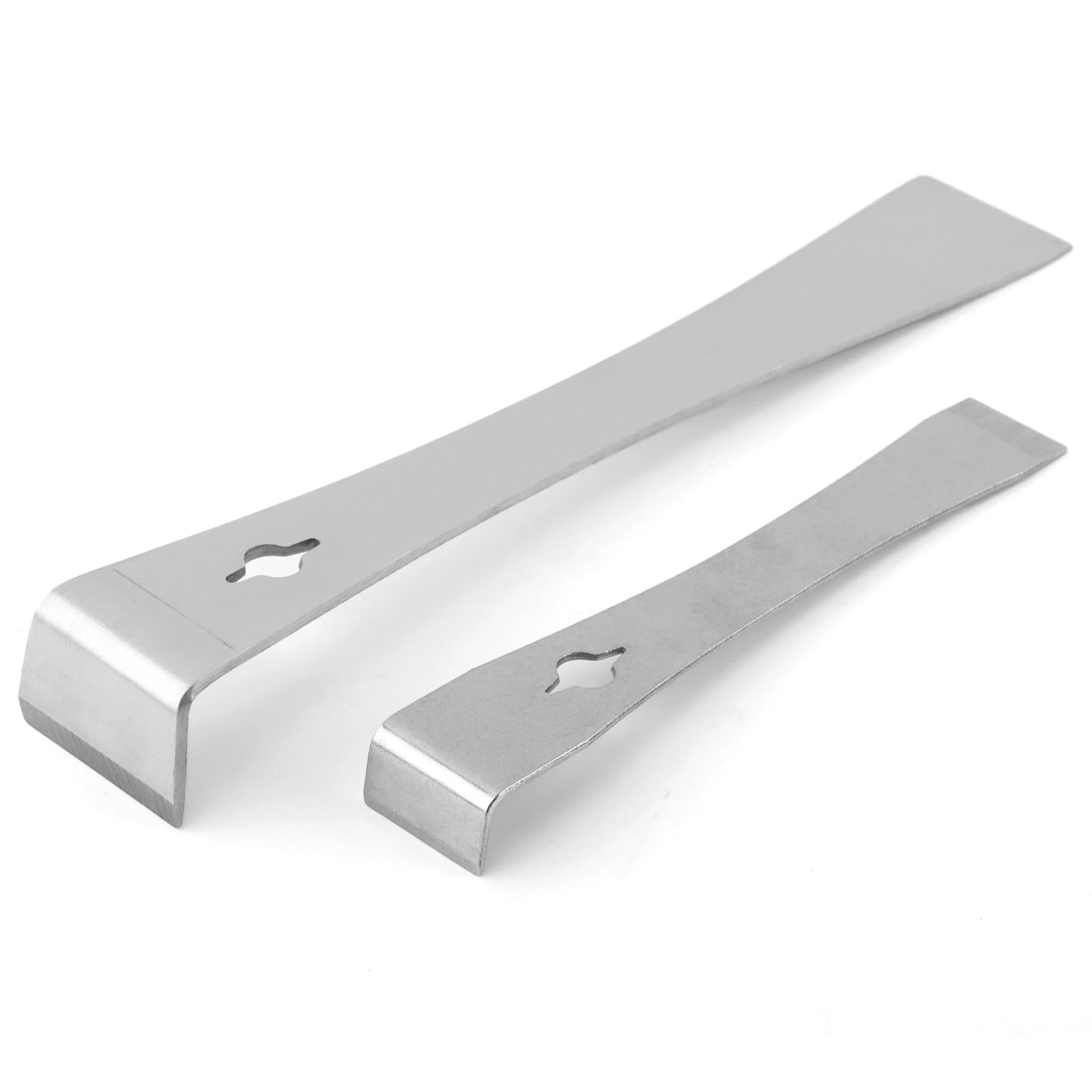 2 Pcs Stainless Steel Pry Bar Scraper Set Heavy Duty Nail Puller Multi Tool