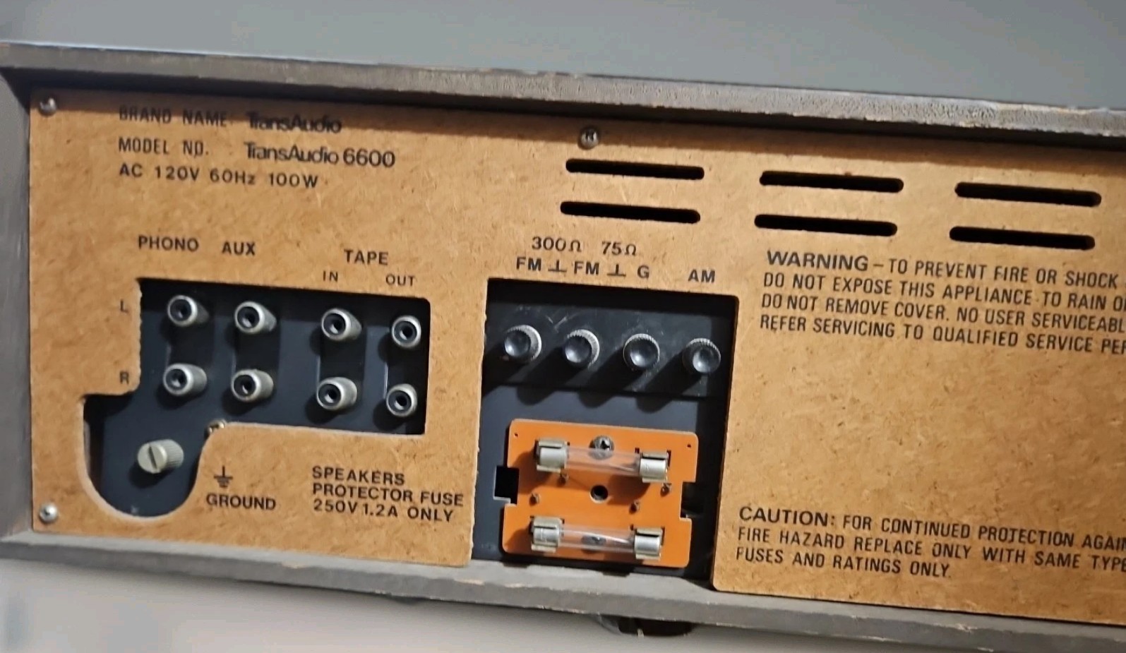 TtansAudio 6600 Stereo * NOT TESTED *