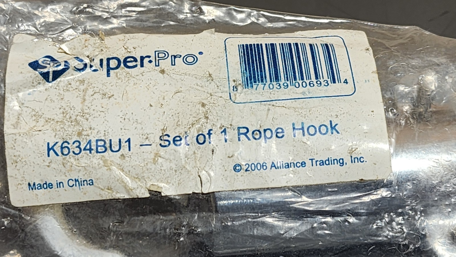Swimming Pool 3/4" Rope Hook P/N- K634BU1