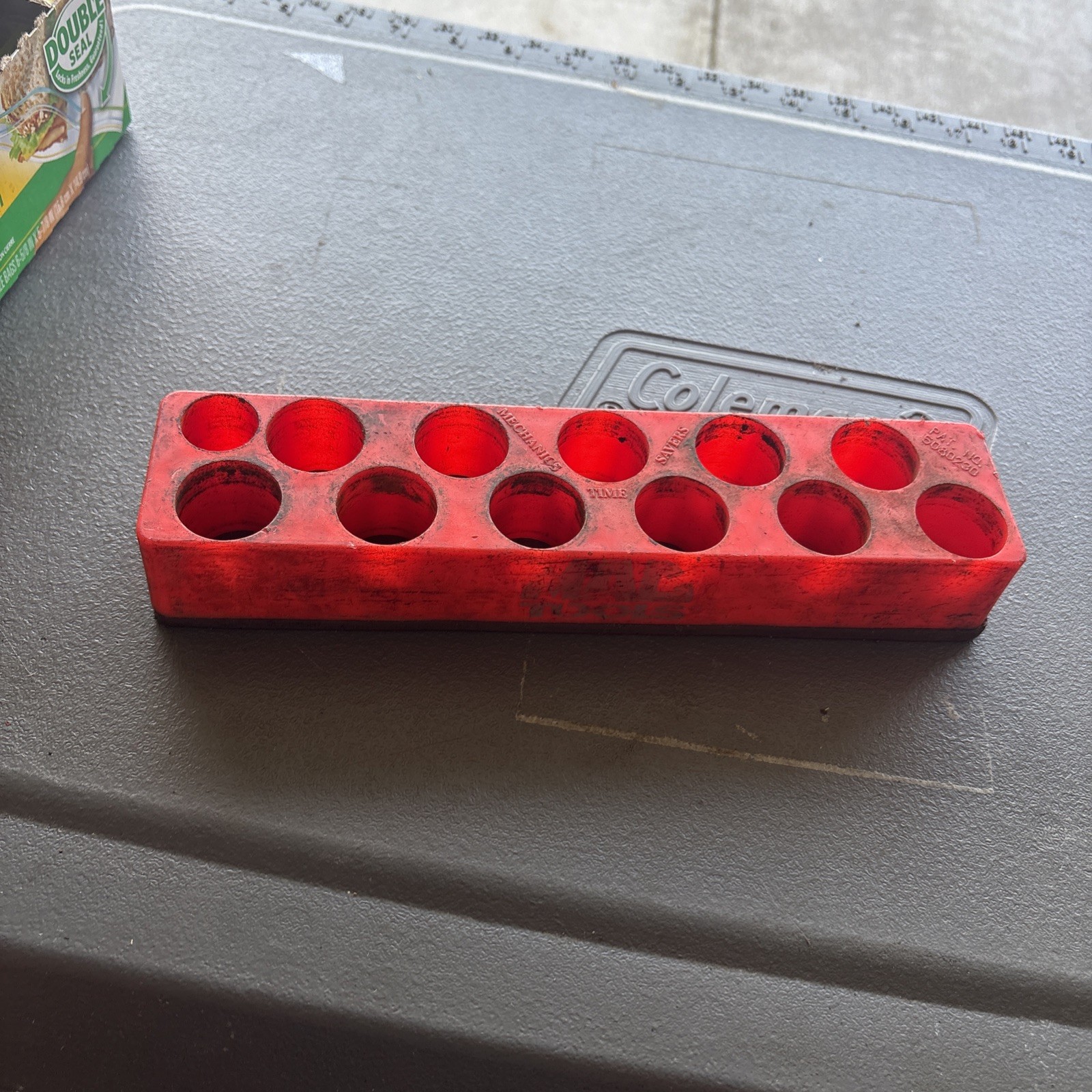MAC Tools Mechanics Time Saver Magnetic Socket Holder Deepwell Red  USA