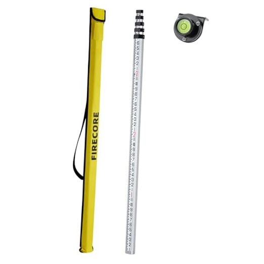 16-Foot Aluminum Grade Rod - 10ths, 5 Sections Telescopic with 16FT - 10ths