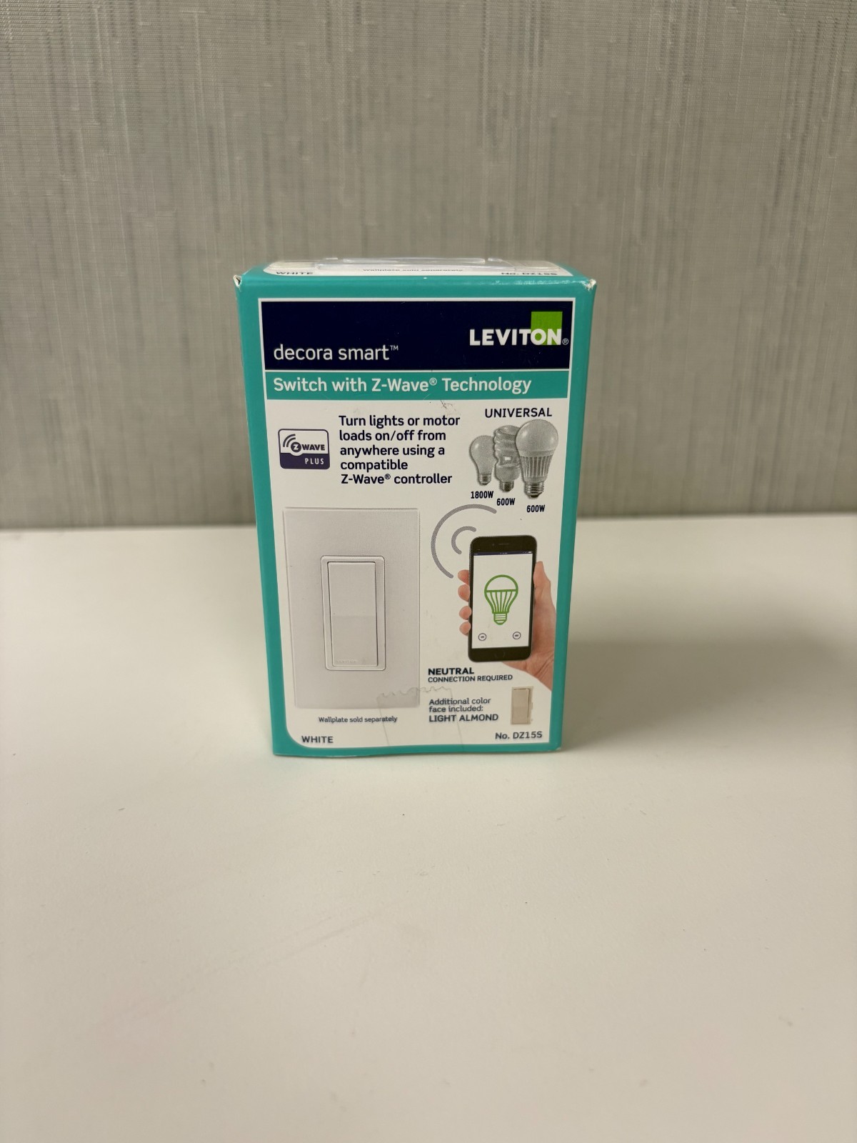 Leviton (DZ15S) Decora Smart Switch, Wi-Fi