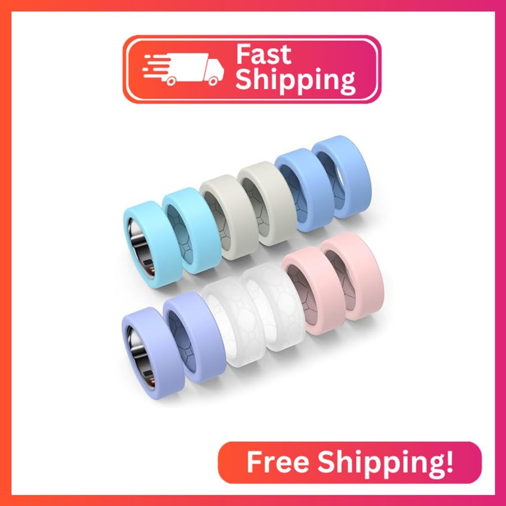 YWXTW [12 Pack] Cover for Oura Ring 3/4 Ceramic, Samsung & Ultrahuman Ring, [Upg