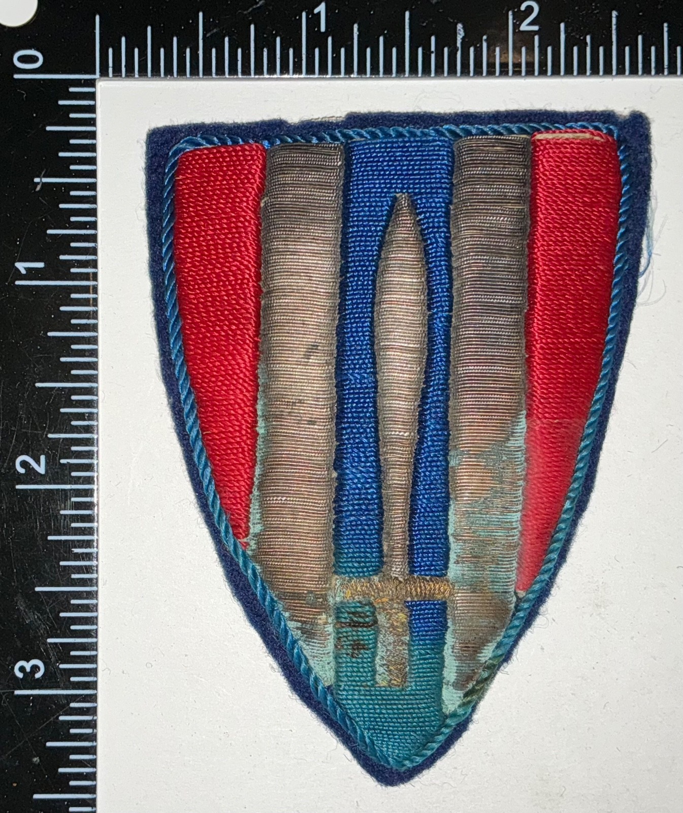 WWII US Army Civil Affairs Command Europe BULLION Patch