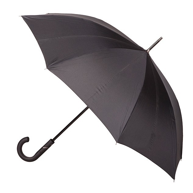 Clifton Smooth Auto Open Walking Umbrella Black