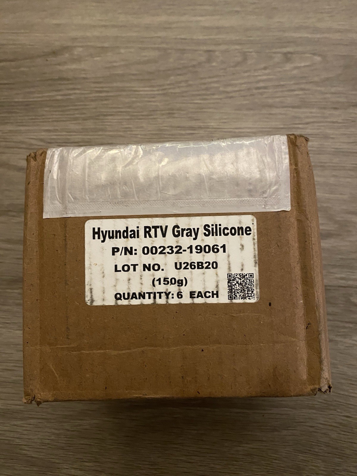 6x OEM Hyundai RTV Gray Silicone Gasket Maker 150g 00232-19061 Genuine New