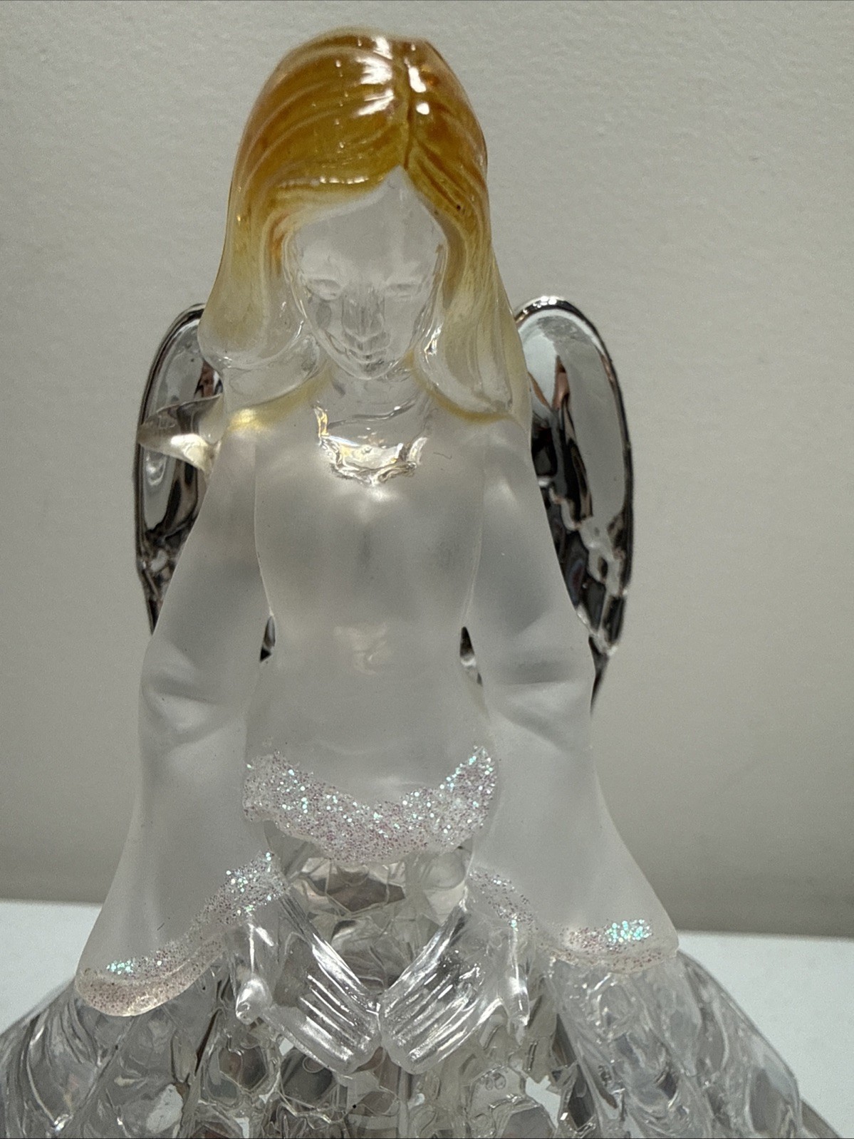 Acrylic Clear Angel Night Light Beautiful Christmas
