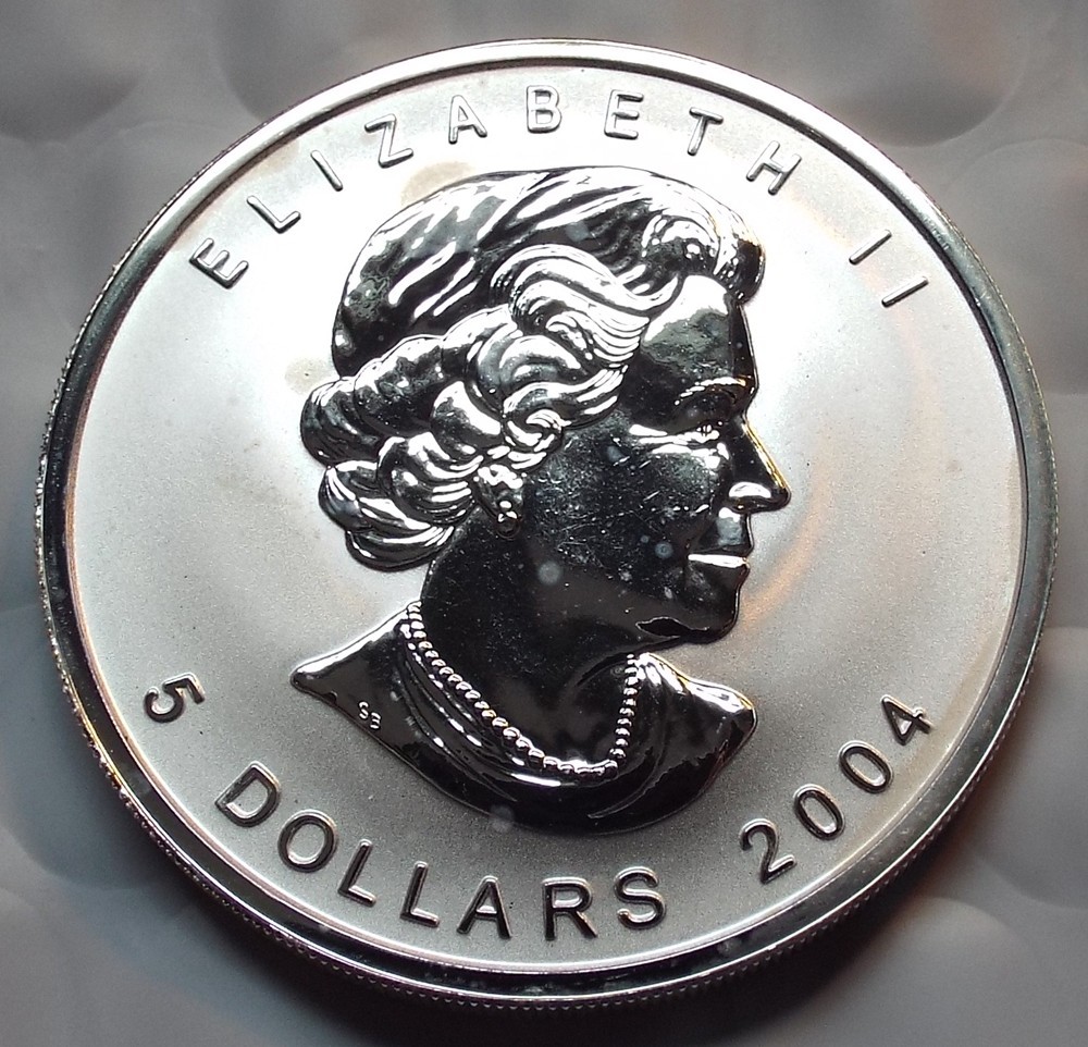 2004 Silver Maple Leaf Monkey Privy With COA - Only 25,000 Worldwide - 1oz.💥💥
