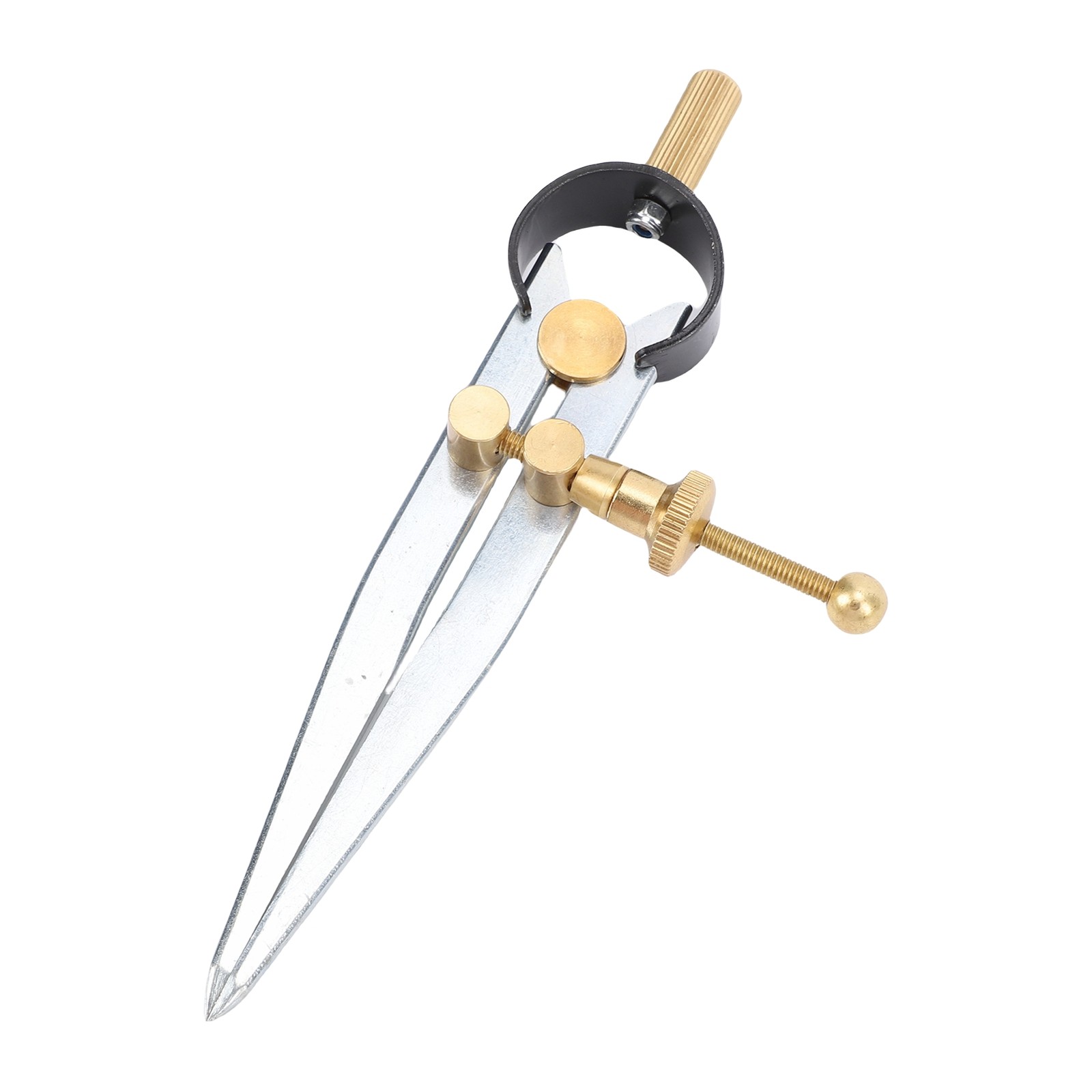 Spring Wing Divider Caliper Lockable 4in Leather Compass Creaser Compass Tool