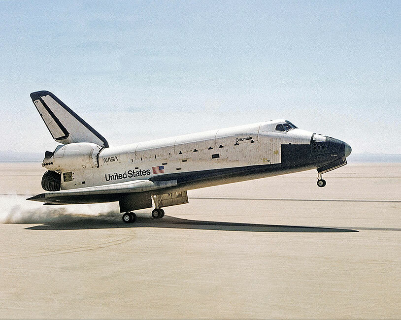 STS-1 SPACE SHUTTLE COLUMBIA TOUCHDOWN 8x10 GLOSSY PHOTO PRINT