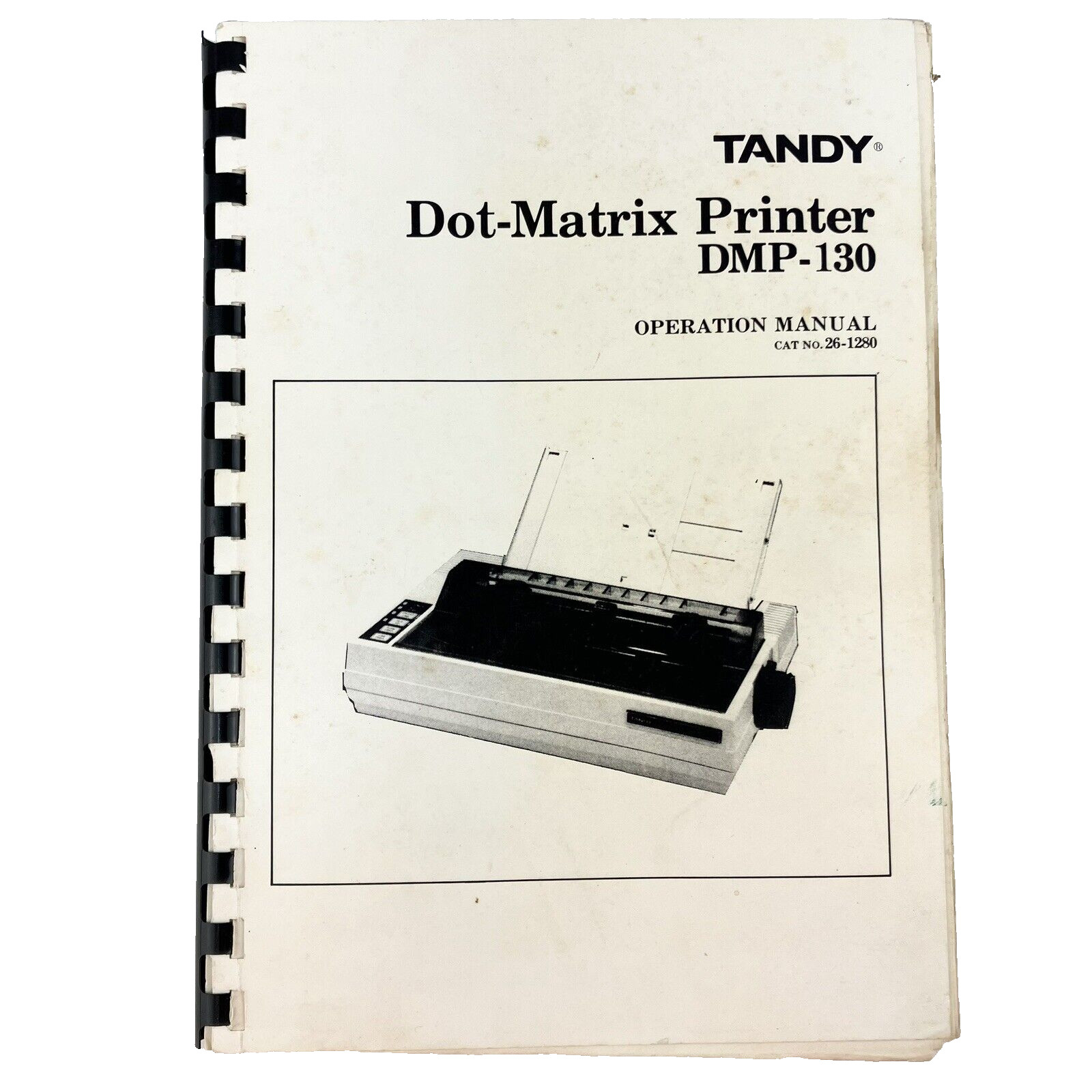 Tandy Dot-Matrix Printer DMP-130 Operation Manual Wire Diagram Vintage 1985