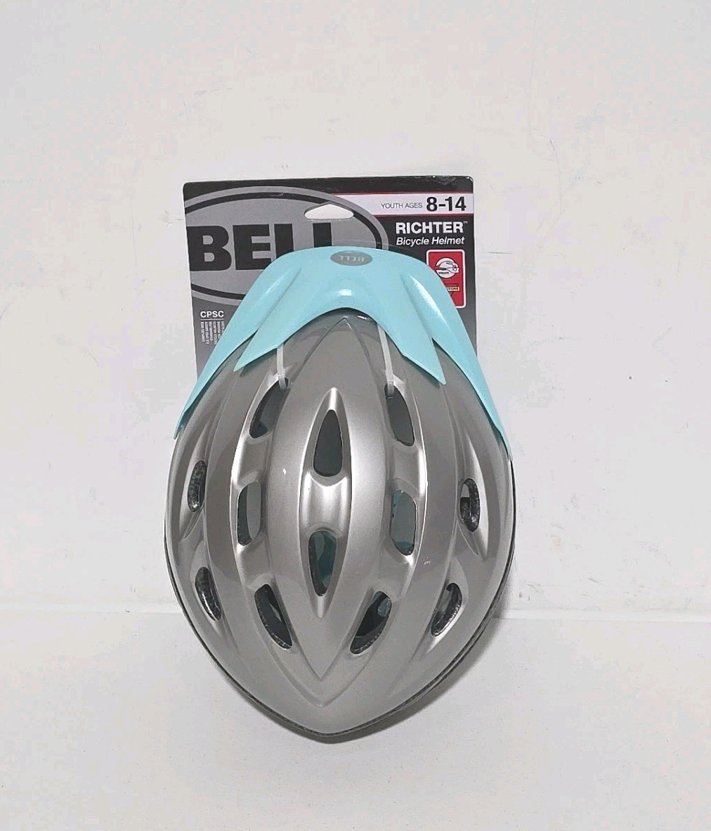 BELL Richter Bicycle Helmet - Youth Ages 8-14 - Gray/Blue