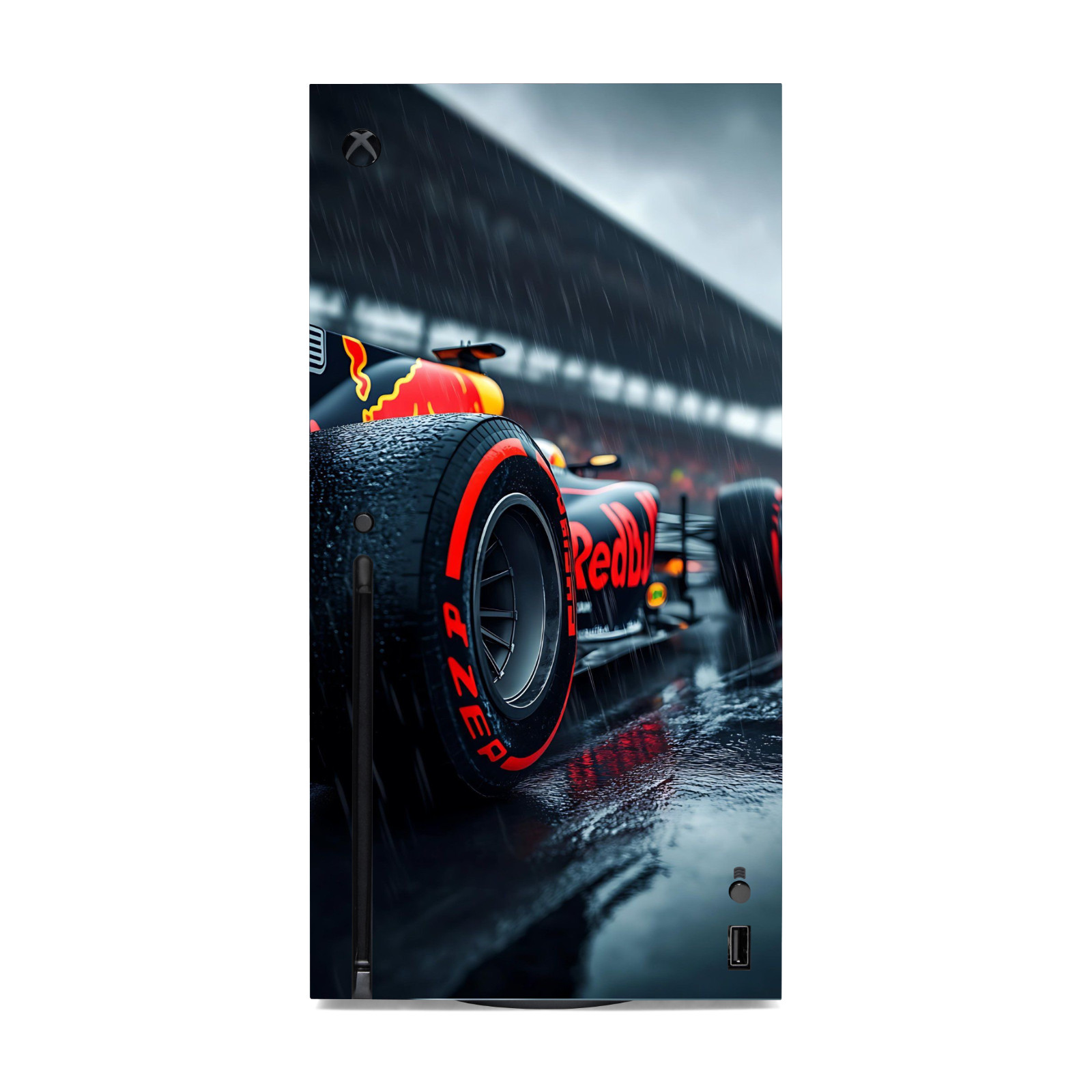 Front Cover Vinyl Wrap Skin F1 Racing Decal Compatible with Xbox-X