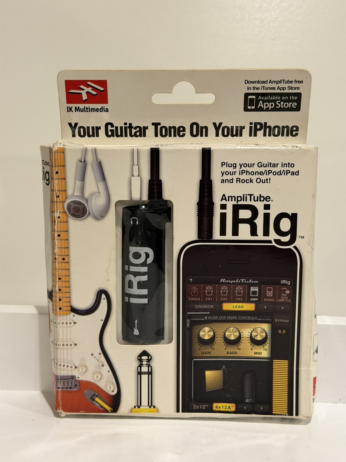 IK Multimedia AmpliTube iRig Guitar Interface for iPhone iPod iPad Adapter New
