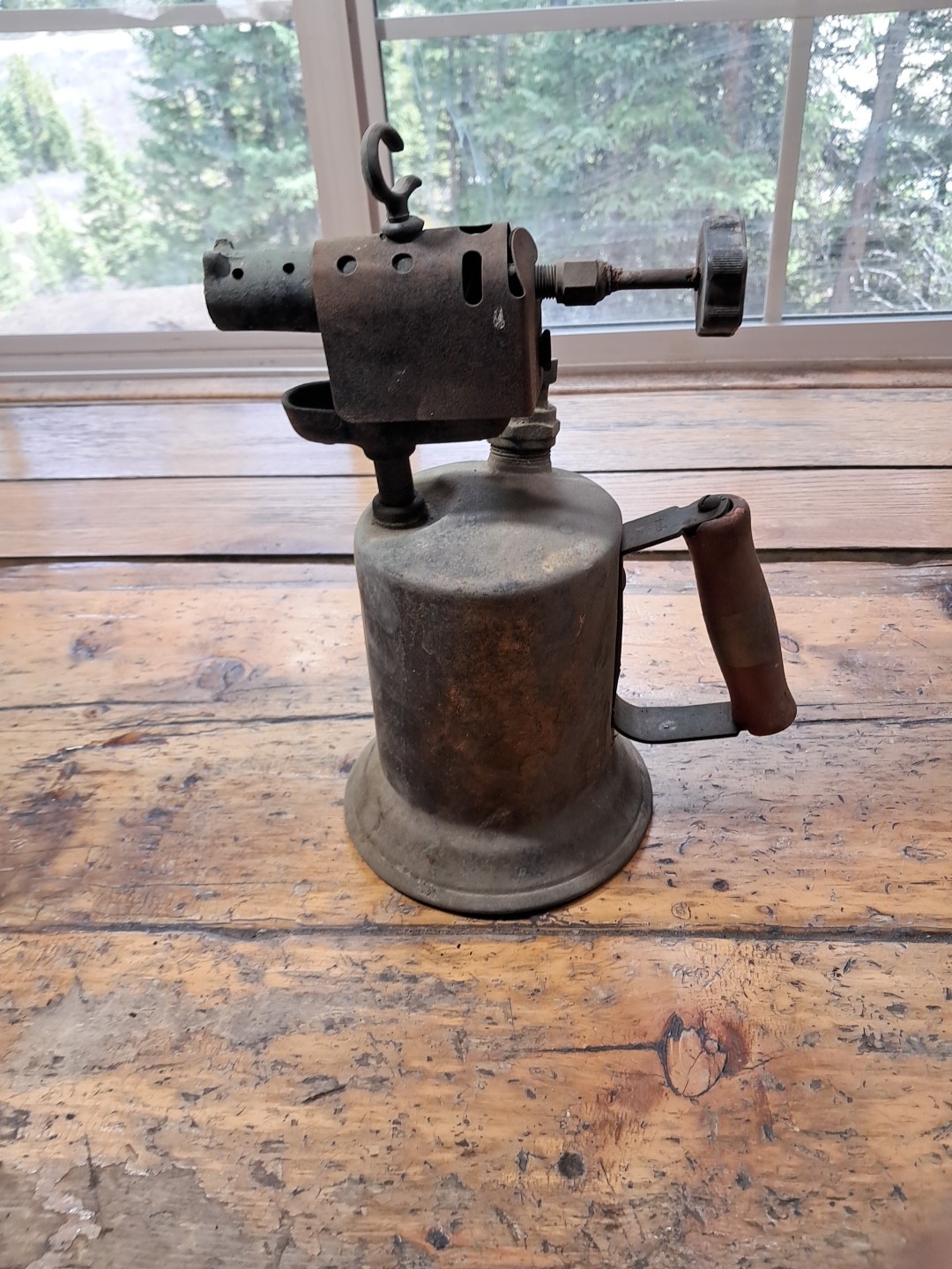 Vintage Clayton and Lambert Brass Gasoline Blow Torch Os216