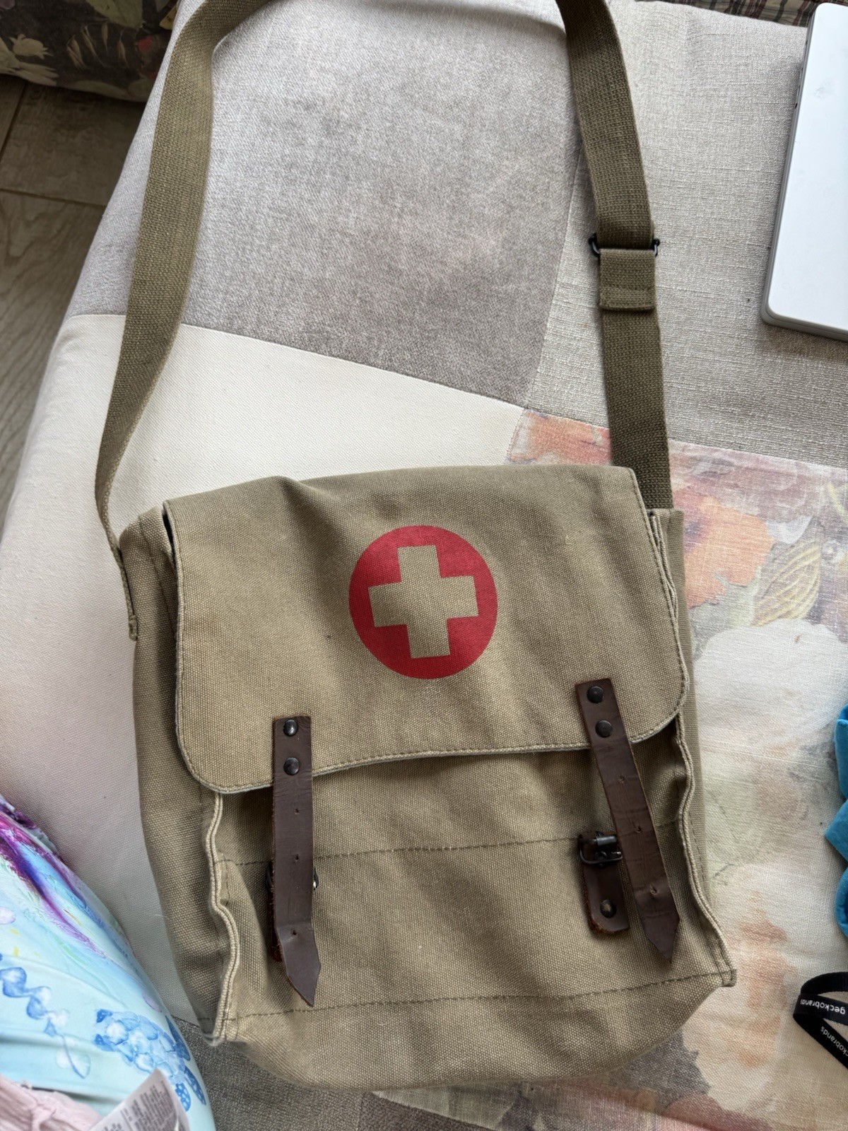Rothco Military Medic Shoulder Strap Bag Green Red Cross
